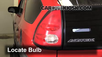 2001 Pontiac Aztek 3.4L V6 Éclairage Feux de position arrière (remplacer ampoule)
